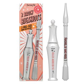 Benefit 2 Brow Bigshots - 4 Warm Deep Brown - 0,08 gr & 7 ml Set cadou pentru aranjarea sprâncenelor 7,08 ml