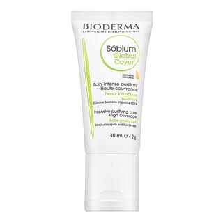 Bioderma Sébium Global Cover emulsii tonice și hidratante pentru piele cu acnee 30 ml