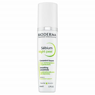 Bioderma Sébium Night Peel Smoothing Concentrate ser de noapte pentru ten pentru o piele luminoasă și uniformă 40 ml