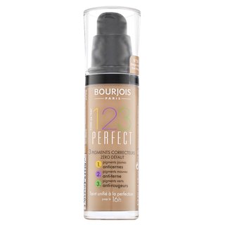 Bourjois 123 Perfect Foundation fond de ten lichid împotriva imperfecțiunilor pielii 55 Dark Beige 30 ml