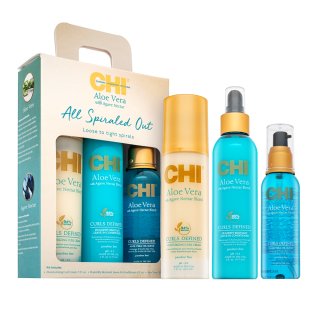 CHI Aloe Vera All Spiraled Out Set set pentru păr ondulat si cret 147 ml + 177 ml + 89 ml