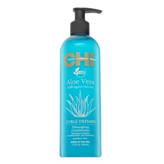 CHI Aloe Vera Curls Defined Detangling Conditioner balsam pentru netezire pentru o pieptanare mai usoara 340 ml