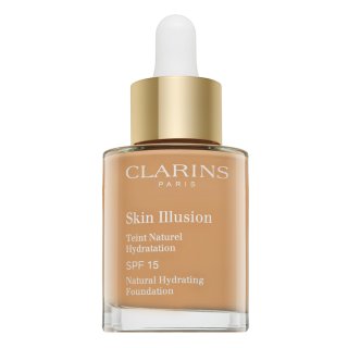 Clarins Skin Illusion Natural Hydrating Foundation fond de ten lichid cu efect de hidratare 110 Honey 30 ml