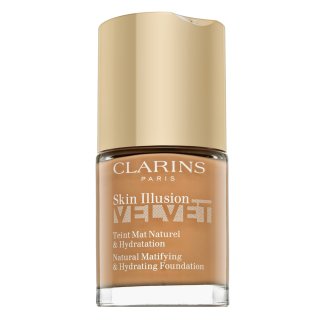 Clarins Skin Illusion Velvet Natural Matifying & Hydrating Foundation fond de ten lichid cu efect matifiant 112.3N Sandalwood 30 ml