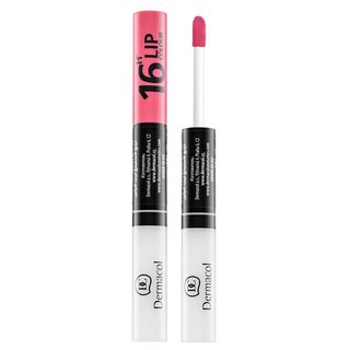 Dermacol 16H Lip Colour N. 11 ruj si luciu de buze cu persistenta indelungata 2 in 1 7,1 ml