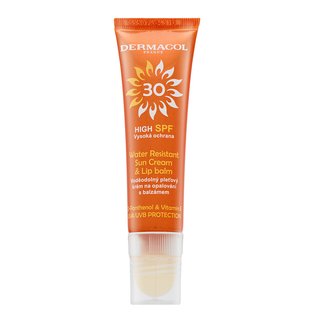 Dermacol Sun Water Resistant Sun Cream &amp; Lip Balm SPF30 balsam de buze cu protectie solara rezistent la apa 30 ml