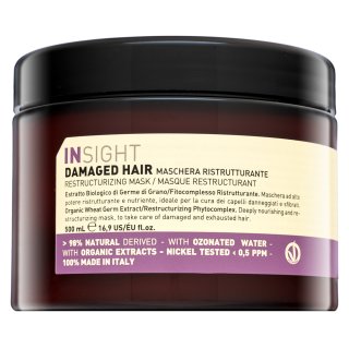 Insight Damaged Hair Restructurizing Mask mască pentru întărire pentru păr deteriorat 500 ml