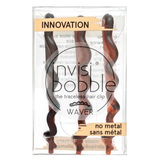 InvisiBobble Waver Pretty Dark Hair Clip 3pcs agrafe de par