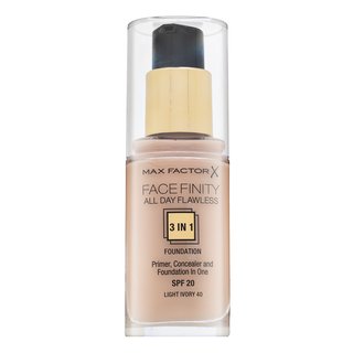 Max Factor Facefinity All Day Flawless Flexi-Hold 3in1 Primer Concealer Foundation SPF20 fond de ten lichid 3in1 40 30 ml