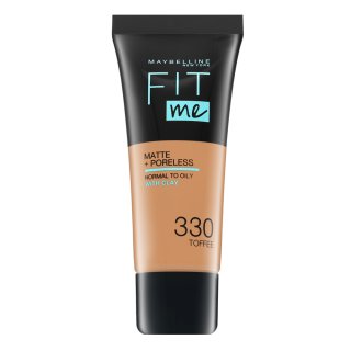 Maybelline Fit Me! Foundation Matte + Poreless 330 Toffee fond de ten lichid cu efect matifiant 30 ml