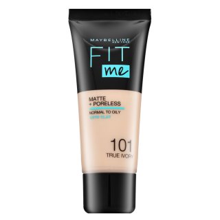 Maybelline Fit Me! Foundation Matte + Poreless fond de ten lichid cu efect matifiant 101 True Ivory 30 ml