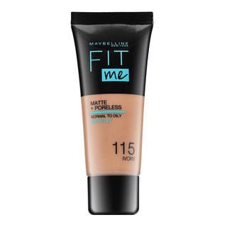 Maybelline Fit Me! Foundation Matte + Poreless fond de ten lichid cu efect matifiant 115 Ivory 30 ml