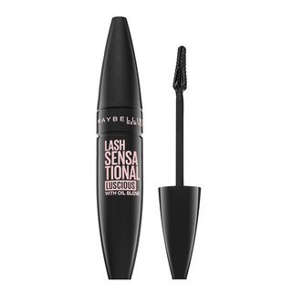 Maybelline Lash Sensational Luscious Mascara mascara rezistentă la apă pentru alungirea si curbarea genelor Very Black 9,5 ml