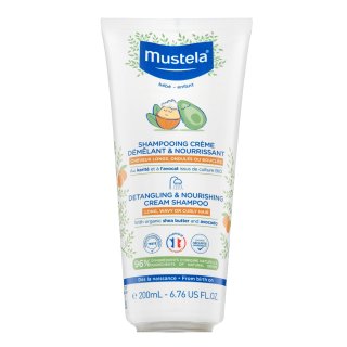 Mustela Bébé Detangling & Nourishing Cream Shampoo șampon hrănitor pentru copii 200 ml