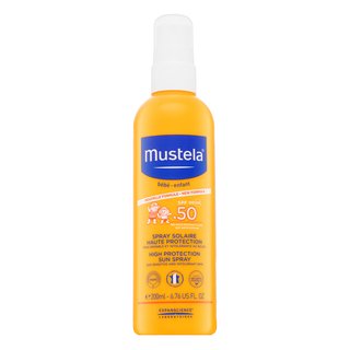 Mustela Bébé High Protection Sun Spray SPF50 spray pentru bronzat pentru copii 200 ml