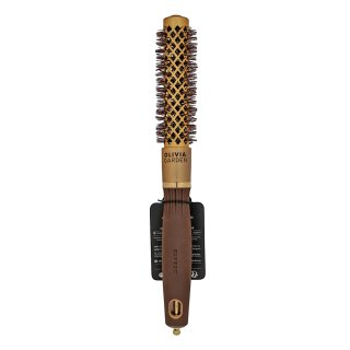 Olivia Garden Expert Blowout Shine Round Brush Wavy Bristles Gold & Brown 20 mm perie de păr