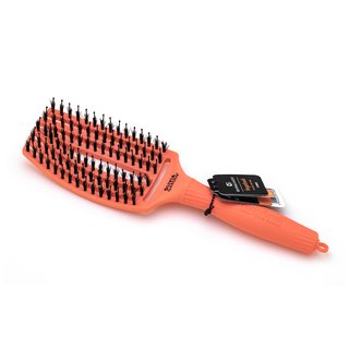 Olivia Garden Fingerbrush Combo Medium Coral perie de păr cu peri de nailon și de mistreț