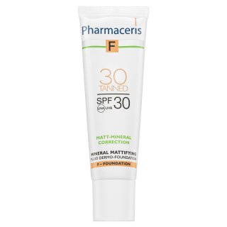 Pharmaceris F Mineral Dermo-Foundation SPF30 Tanned fluid pentru infrumusetare pentru o piele luminoasă și uniformă 30 ml