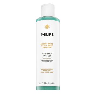 PHILIP B Nordic Wood Hair + Body Shampoo șampon și gel de duș 2 în 1 cu efect de nutritiv 350 ml