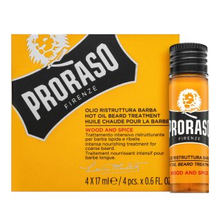 Proraso Wood And Spice ulei Hot Oil Beard Treatment 4 x 17 ml