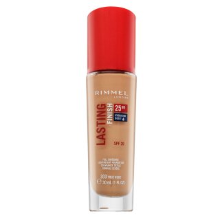 Rimmel London Lasting Finish 25HR SPF20 Full Coverage Lightweight Foundation 303 fond de ten lichid pentru o piele luminoasă și uniformă 30 ml