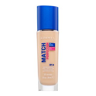 Rimmel London Match Perfection 24HR SPF20 Foundation fond de ten lichid pentru o piele luminoasă și uniformă 081 Fair Ivory 30 ml