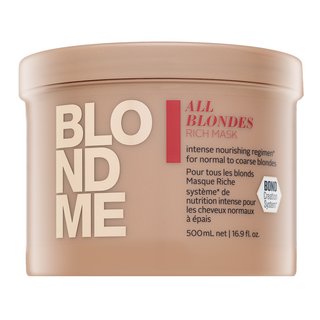 Schwarzkopf Professional BlondMe All Blondes Rich Mask mască hrănitoare pentru păr blond 500 ml