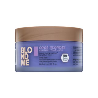 Schwarzkopf Professional BlondMe Cool Blondes Neutralizing Mask mască hrănitoare pentru păr blond platinat si grizonat 200 ml