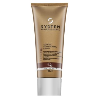 System Professional LuxeOil Keratin Conditioning Cream balsam pentru păr deteriorat 200 ml