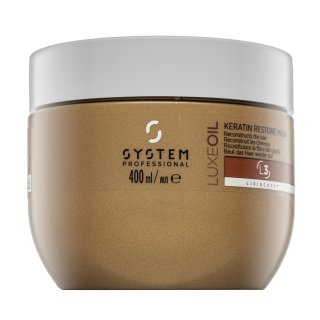 System Professional LuxeOil Keratin Restore Mask mască pentru întărire pentru păr deteriorat 400 ml
