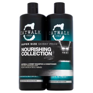 Tigi Catwalk Oatmeal & Honey Shampoo & Conditioner șampon și balsam pentru păr uscat si deteriorat 750 ml + 750 ml