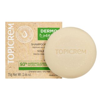 Topicrem Dermo Vegetal Solid Shampoo șampon solid cu efect de nutritiv pentru păr uscat 75 g