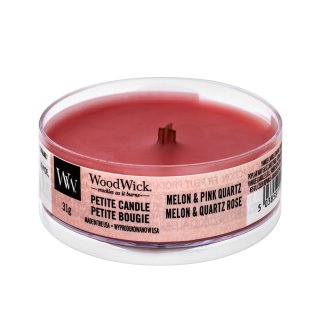 Woodwick Melon & Pink lumânare parfumată 31 g