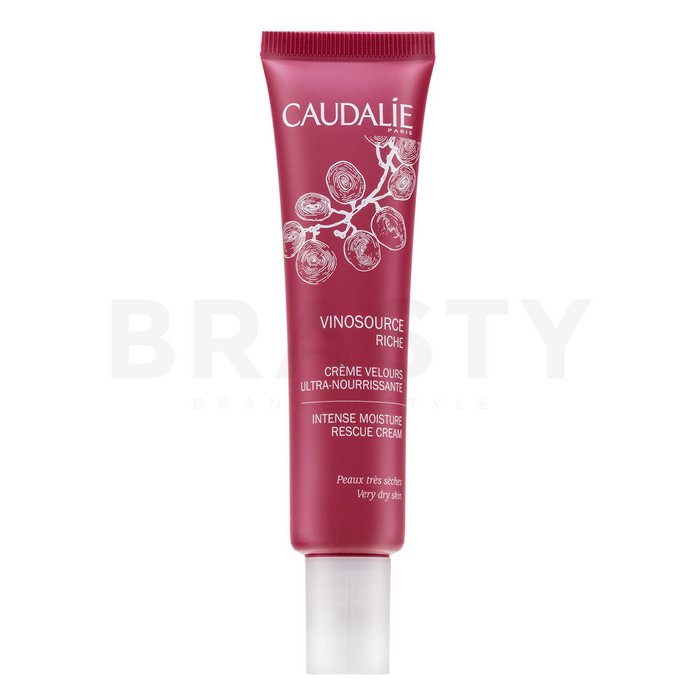 Caudalie Vinosource Intense Moisture Rescue Cream ser cu hidratare intensivă pentru piele uscată 40 ml