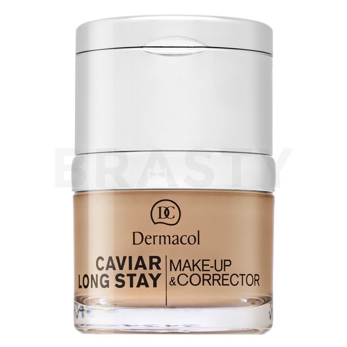 Dermacol Caviar Long Stay Make-Up &amp; Corrector 3 Nude Caviar Long Stay Machiaj și Perfecting Corrector 30 ml