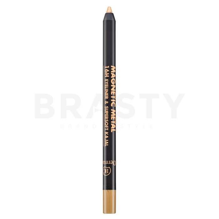 Dermacol Magnetic Metal 16H Eyeliner & Supersoft Kajal 01 Gold eyeliner khol 2 g