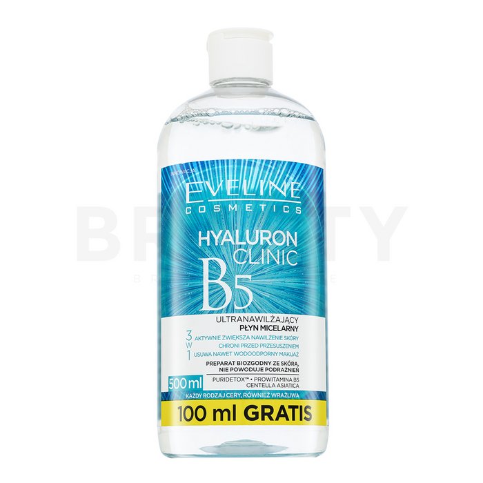 Eveline Hyaluron Clinic B5 Micellar Water apă micelară 500 ml