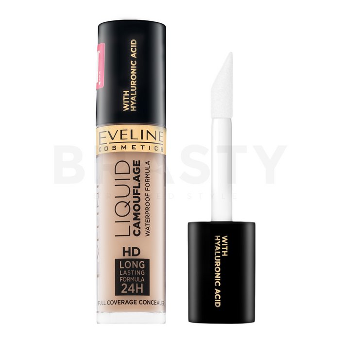 Eveline Liquid Camouflage HD Long Lasting 24H Concealer 02 corector lichid pentru o piele luminoasă și uniformă 5 ml