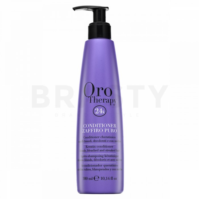 Fanola Oro Therapy Zaffiro Puro Keratin Conditioner balsam pentru păr blond 300 ml