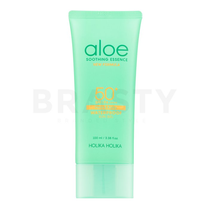 Holika Holika Aloe Soothing Essence SPF50+ Face &amp; Body Waterproof Sun Gel emulsie hidratantă protecție solară 100 ml