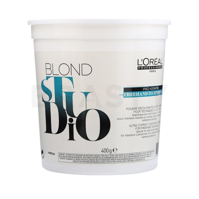 L´Oréal Professionnel Blond Studio Pro Keratin Freehand Techniques Lightening Powder pudră pentru deschiderea culorii parului 400 g