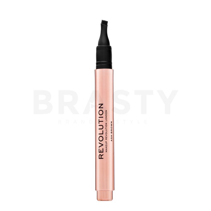 Makeup Revolution Fast Brow Clickable Pomade Pen - Ash Brown creion sprâncene 1 ml