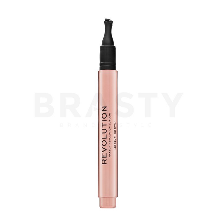 Makeup Revolution Fast Brow Clickable Pomade Pen - Medium Brown creion sprâncene 1 ml