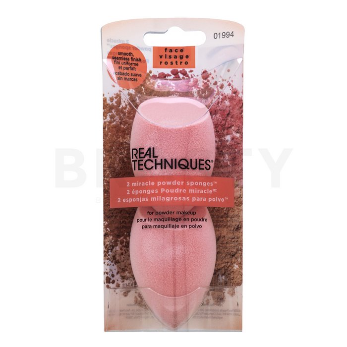 Real Techniques Miracle Complexion Powder Sponge 2 pcs burete pentru pudră