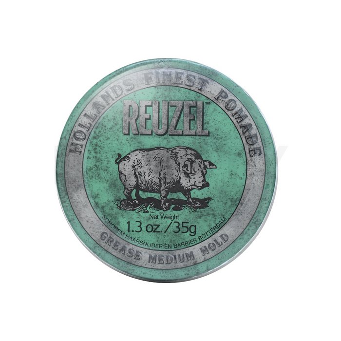 Reuzel Green Pomade pomadă de păr pentru fixare medie 35 g