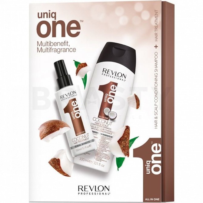 Revlon Professional Uniq One All In One Coconut Mult-Benefit Set set pentru toate tipurile de păr 300 ml + 150 ml