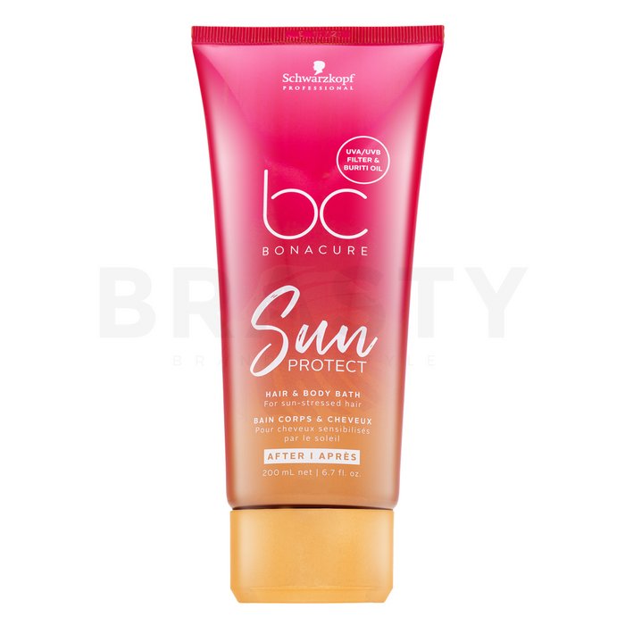 Schwarzkopf Professional BC Bonacure Sun Protect Hair &amp; Body Shampoo șampon hrănitor pentru păr deteriorat de razele soarelui 200 ml