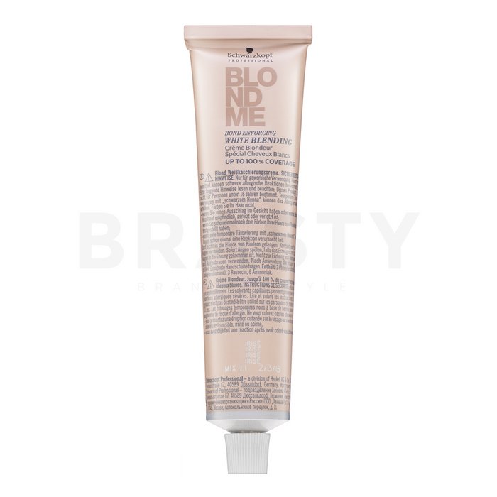 Schwarzkopf Professional BlondMe Bond Enforcing White Blending cremă pentru deschiderea culorii parului Irise 60 ml