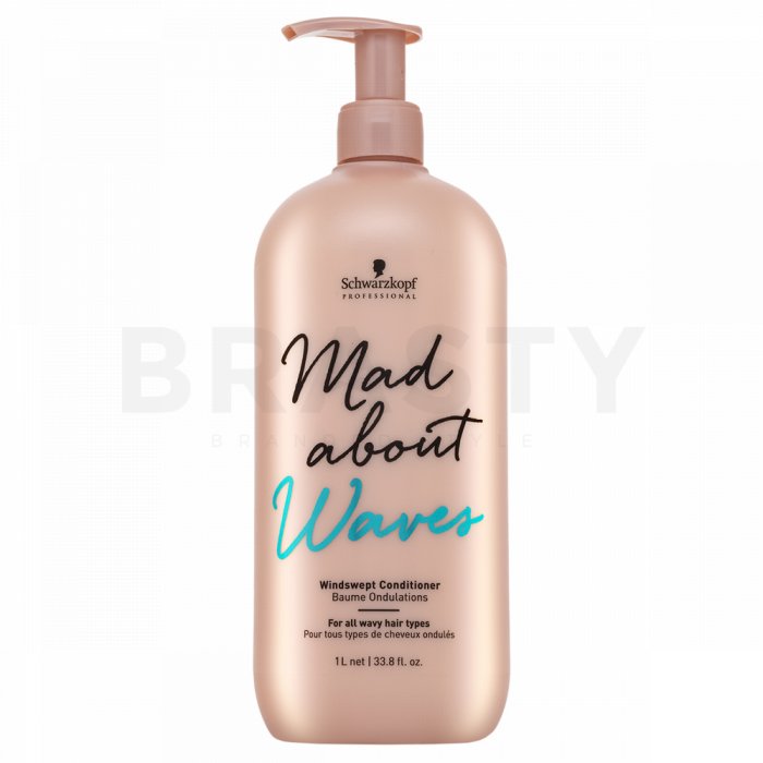 Schwarzkopf Professional Mad About Waves Windswept Conditioner balsam pentru păr ondulat si cret 1000 ml