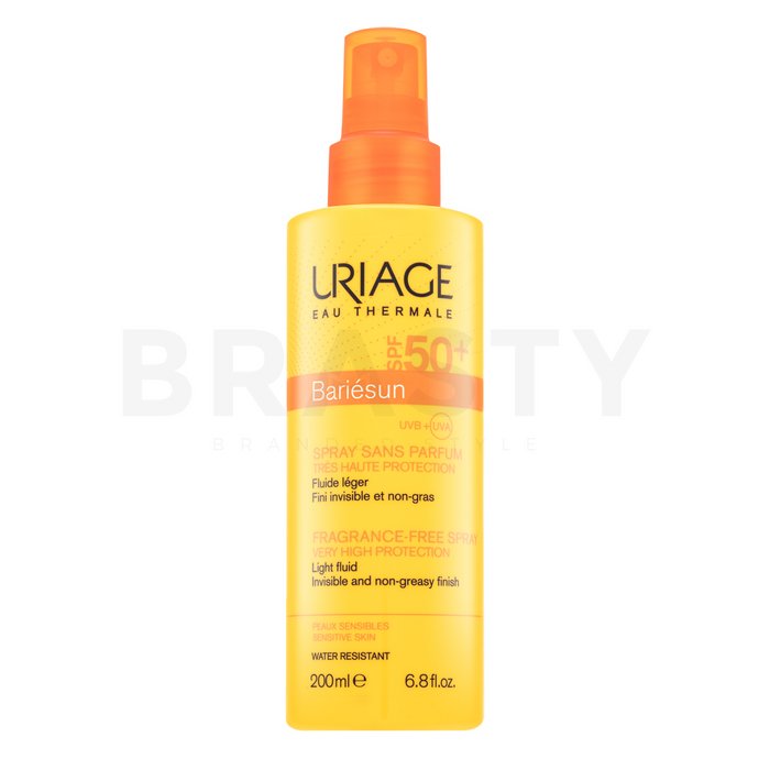 Uriage Bariésun Very High Protection Fragrance-Free Spray loțiune bronzantă spray pentru piele sensibilă 200 ml